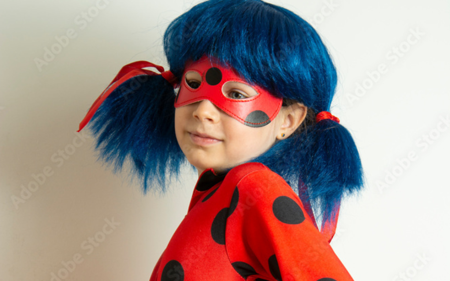 Little girl in Ladybug “Miraculous”cosplay costume