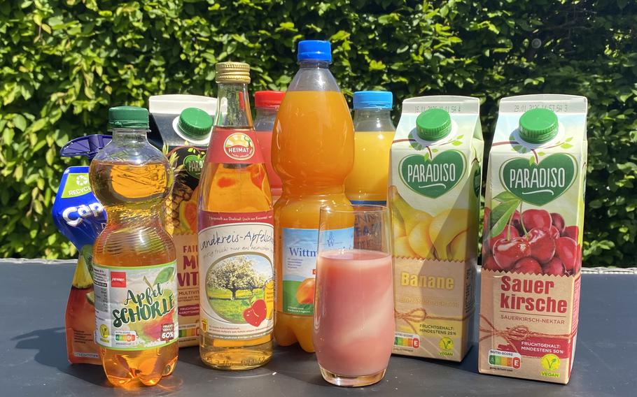 There are many popular juices and juice blends in Germany.