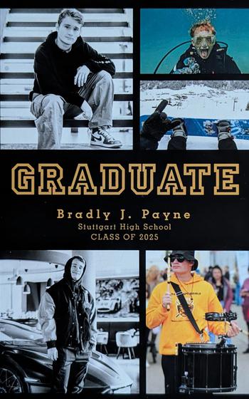 Bradly Payne, 2025 Stuttgart High School graduate