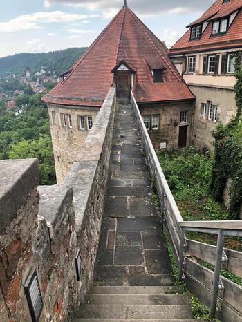 Walkable wall area at Schloss Hohentübingen 