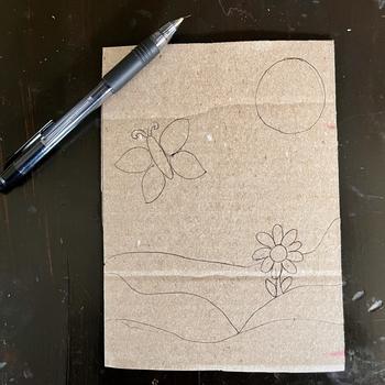 Mosaic craft: step two 
