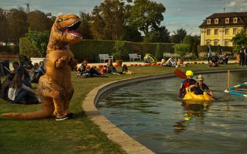 Pumpkin Boat Regatta in the gardens