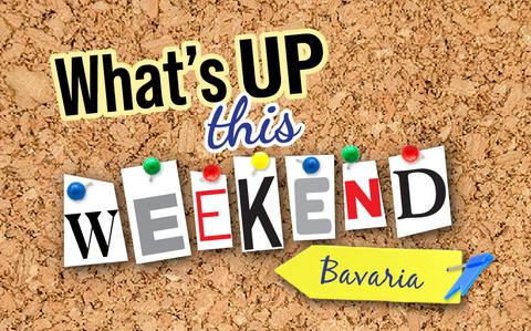 Photo Of Words “What’s Up This Weekend Bavaria” on a cork board background