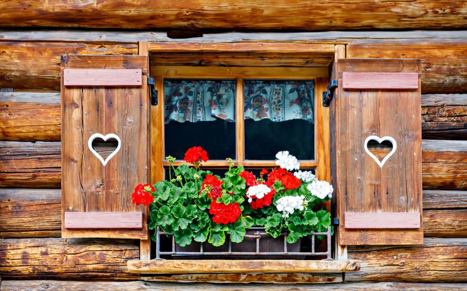 Exterior of a German house window