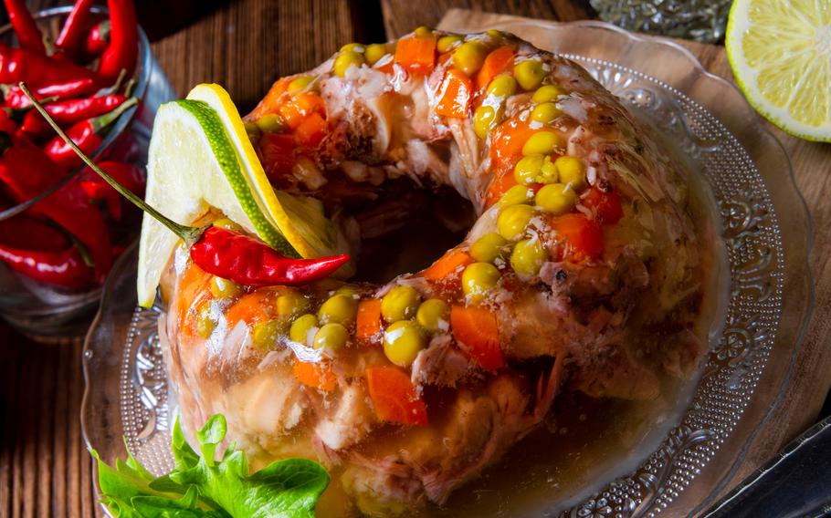 Pork knuckle Aspic | Photo by Darius Dzinnik