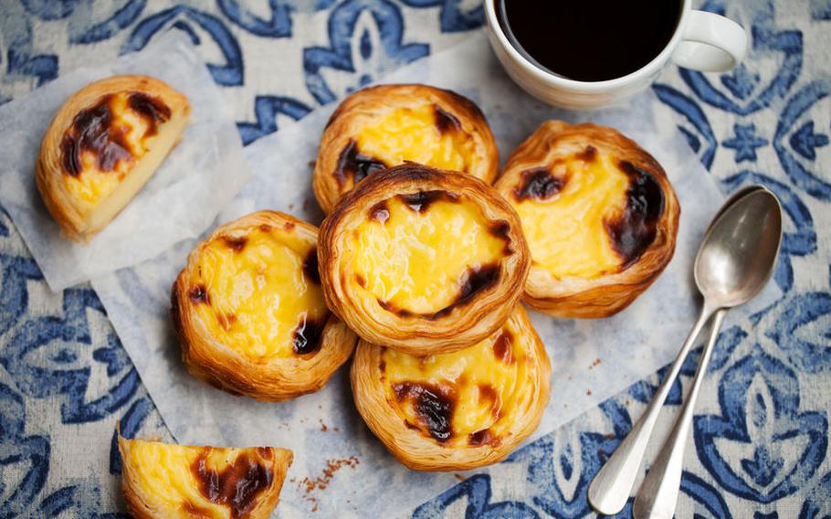 Pastel de nata, a traditional Portuguese dessert