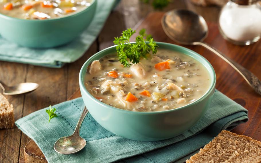 Chicken and rice soup