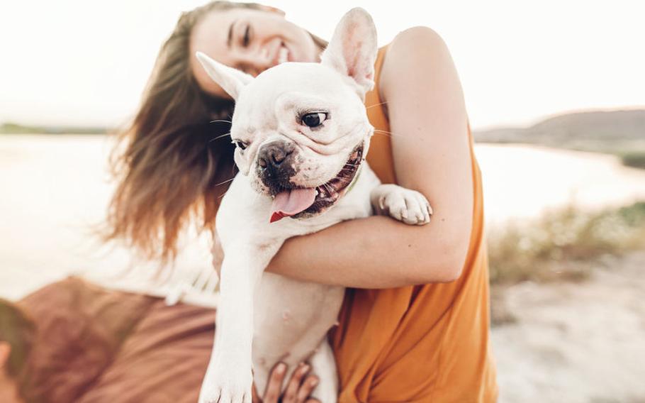 Woman with dog