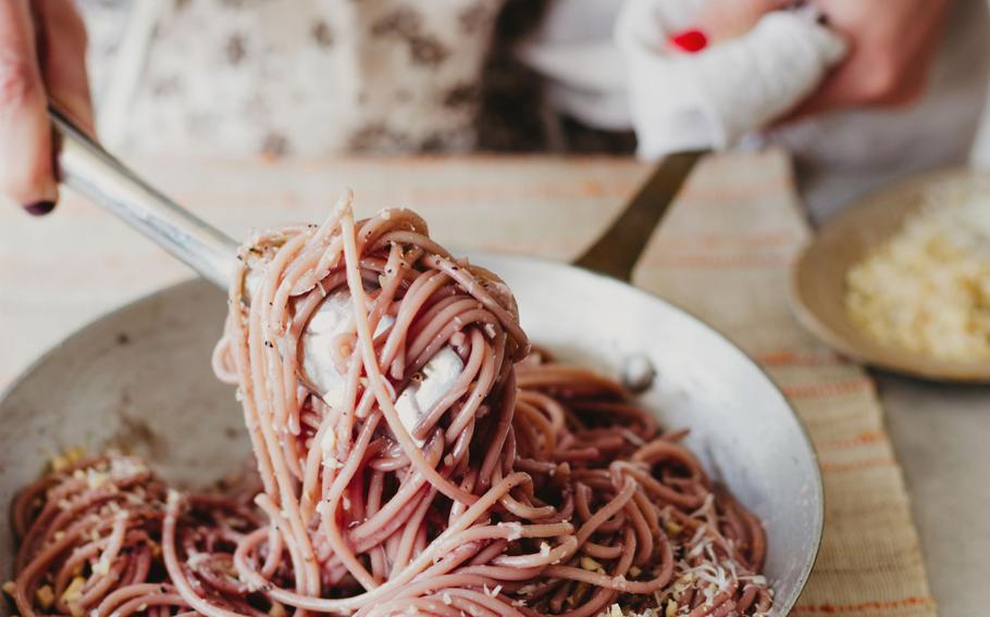 Spaghetti all'Ubriaco or "Drunken Spaghetti" | Photo by Charlotte Hu