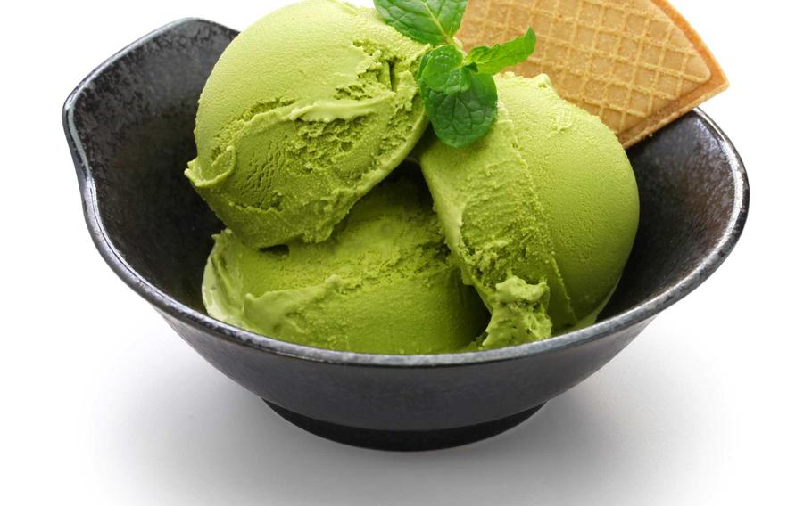 Waldmeister ice cream