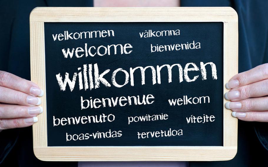 "Welcome" in different languages