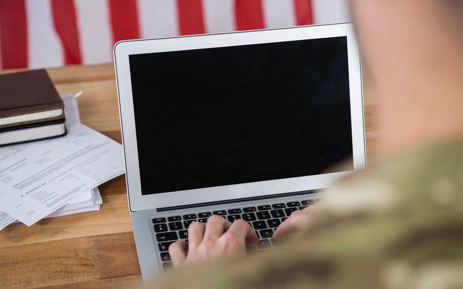 Person working on computer