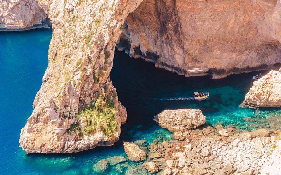 Blue grotto in Malta