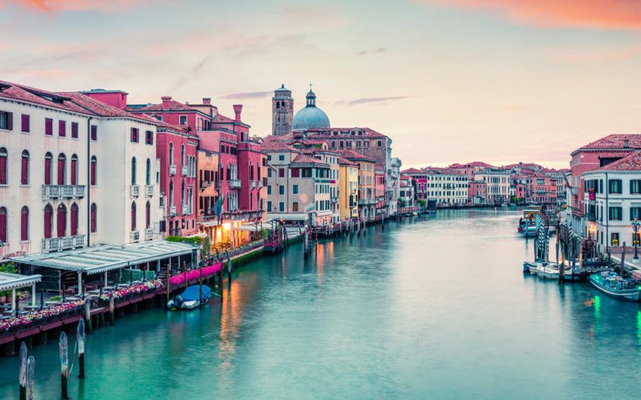 Venice with San Geremia church in background.