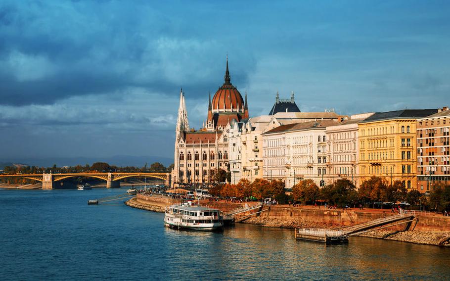 Pretty Danube River in Budapest