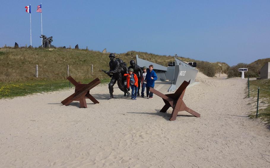  Kids visiting Normandy