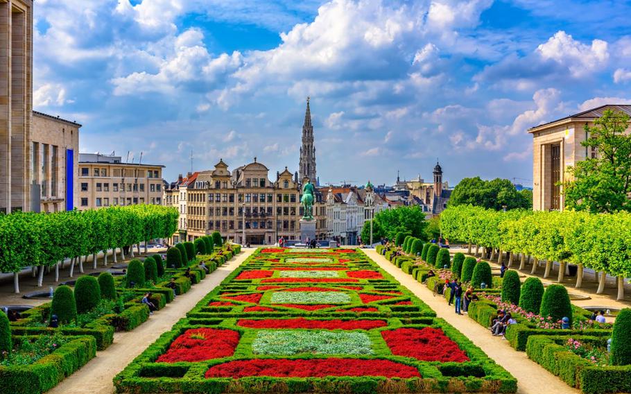 The Mont des Arts or Kunstberg, Brussels, Belgium.