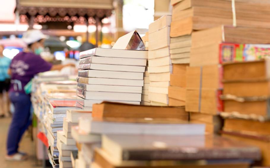 Piles of books