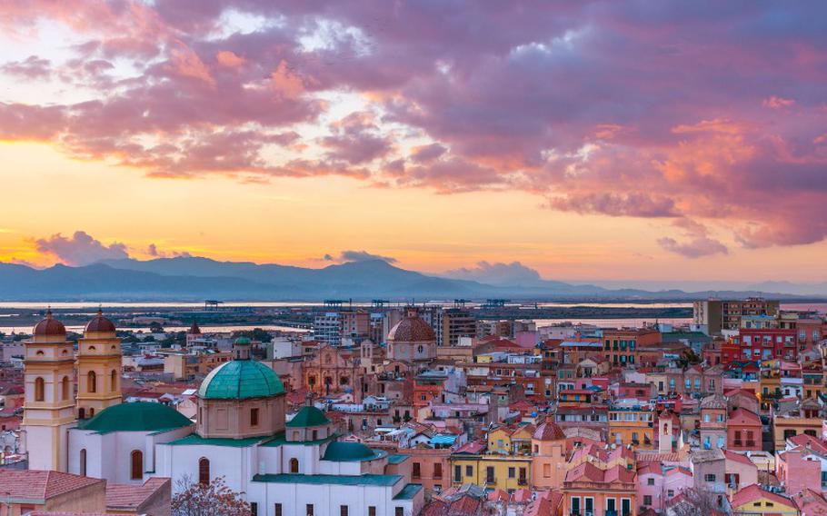 Sunset on Cagliari