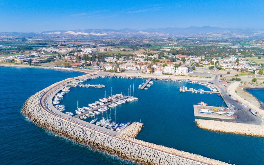 Zygi fishing village port, Larnaca, Cyprus