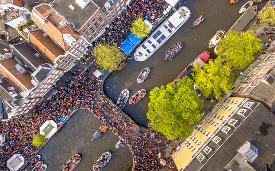 How King's Day is celebrated in Amsterdam.